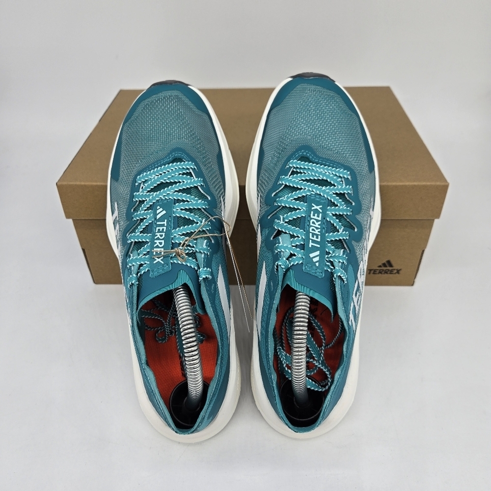 Adidas Women's Terrex Agravic Speed Trail Pure Teal Trail Running Shoes Size 7 - Picture 5 of 8